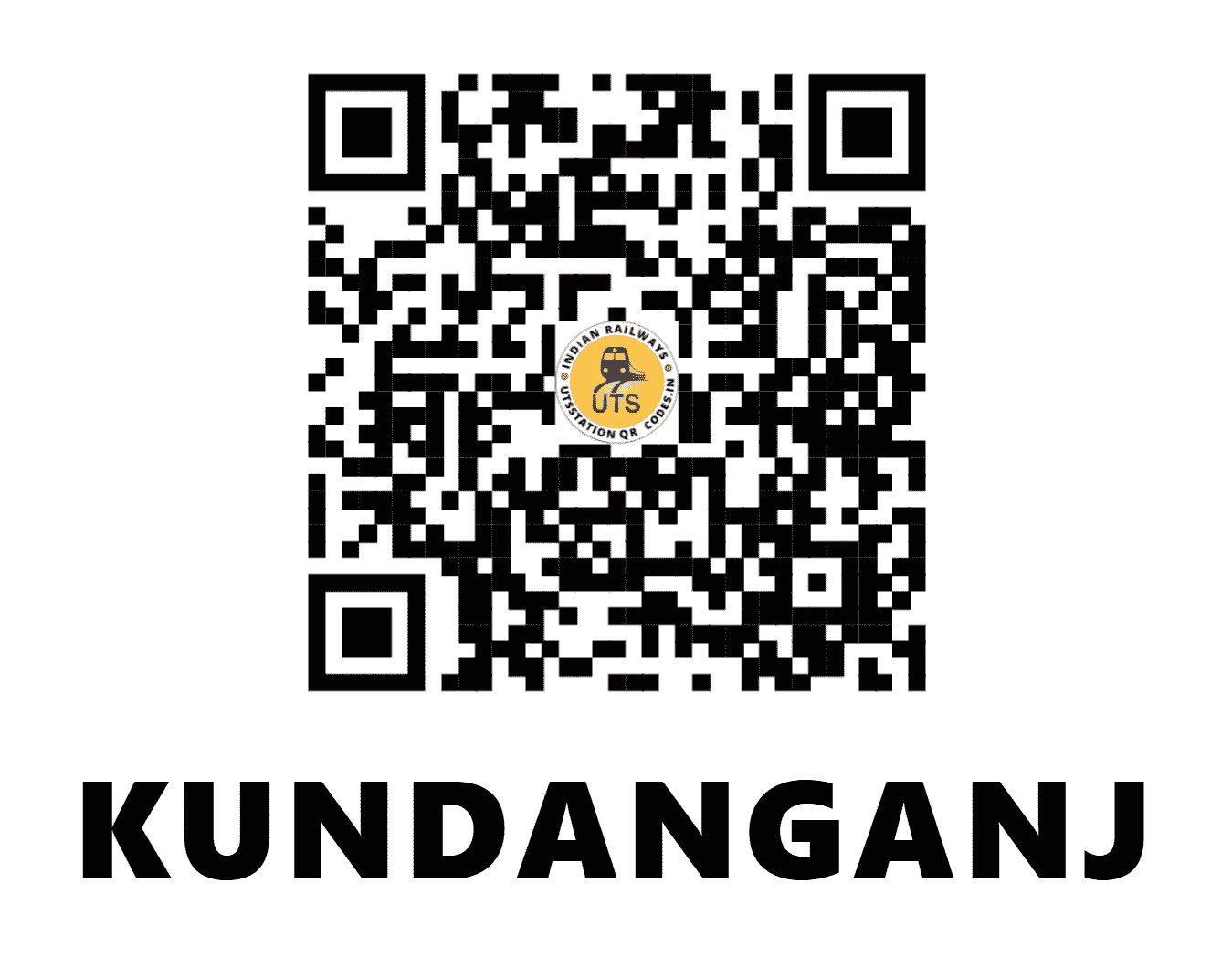 UTS QR Code for KUNDANGANJ - KVG (NR - UTTAR PRADESH)